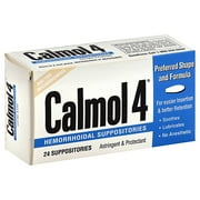 Calmol 4 24-Count Hemorrhoidal Suppositories