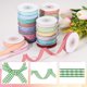 thumbnail image 3 of Uxcell 10 Yards x 0.4" Cinta a cuadros verde y blanca Cinta de regalo para envolver regalos de Navidad, 3 of 7