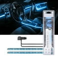 thumbnail image 5 of (2 pack) TYPE S - Infinite Glow Blue LED Ambient Lighting - Car LED Strip Lights, Light Sync Technology, 3M Adhesive, Trimmable, 12V, 2 x 12" Blue Strips, 24 inches, 5 of 15
