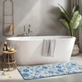 thumbnail image 2 of Blue Christmas Snowflake Pattern Kitchen Rug Mat,Kitchen Runner Rugs Non Skid Washable,Decorative Kitchen Floor Mats for Kitchen,Sink,Laundry,17"x47.2", 2 of 7