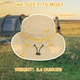 thumbnail image 5 of HOMEYA Men Women Bucket Sun Hat Waterproof Wide Brim Foldable Boonie Fishing Hiking Cap - Khaki, 5 of 10