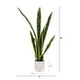 thumbnail image 2 of Mainstays 30"H Artificial Indoor Snake Plant in a Vanilla Plant Container, 2 of 6