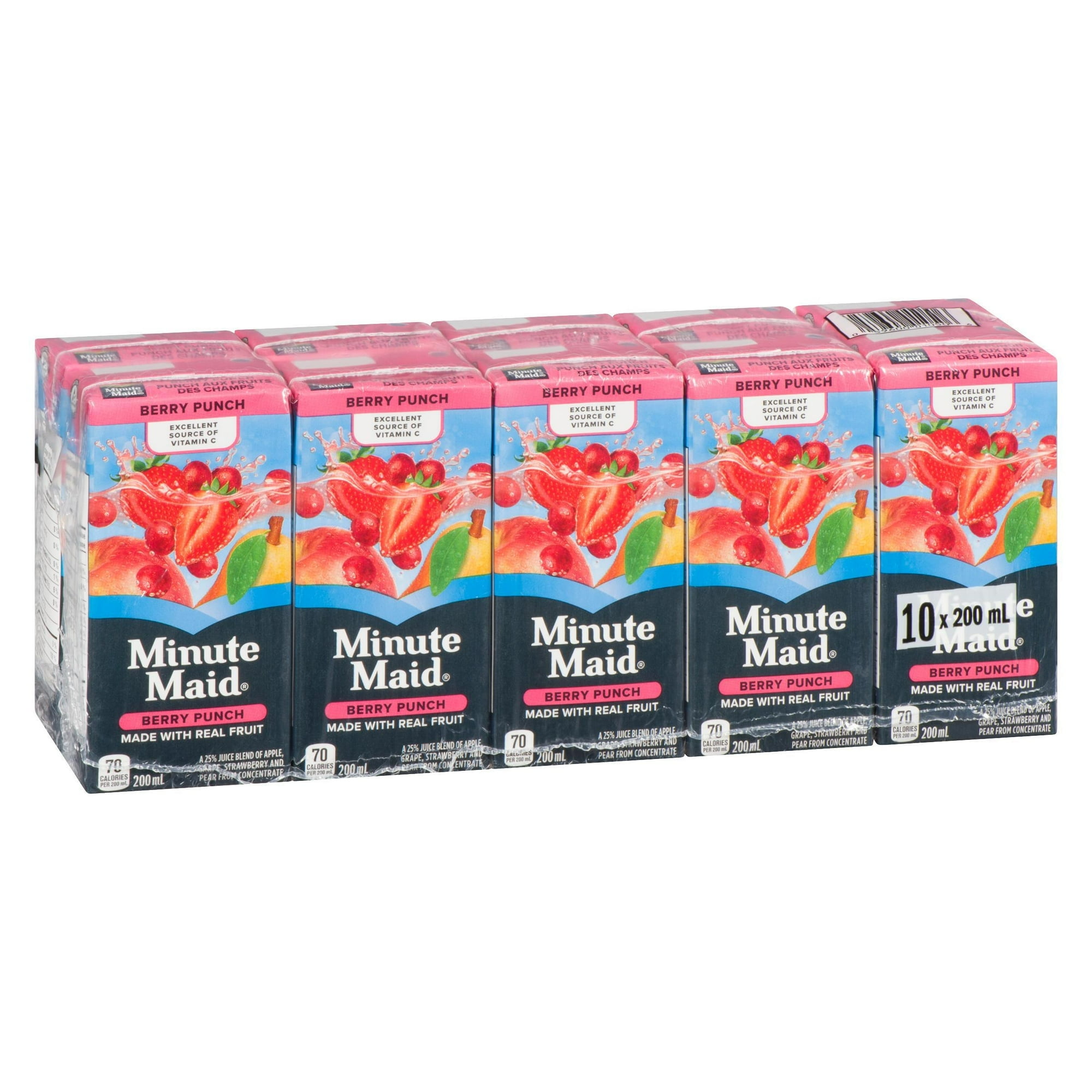 Minute Maid Berry Punch Cartons, 200 mL, 10 Pack