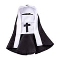 thumbnail image 3 of AuroraX Halloween Nun Pet Costume Dog Costumes Halloween Small Lightweight Dark Hooded Washable Pet Halloween Costumes Black, 3 of 9