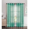 thumbnail image 2 of Window Elements Garden Nature/Floral Semi-Sheer Grommet Single Curtain Panel, 2 of 6