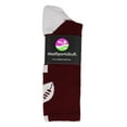 thumbnail image 2 of Football Logo Crew Socks (Maroon/White, Small), 2 of 2