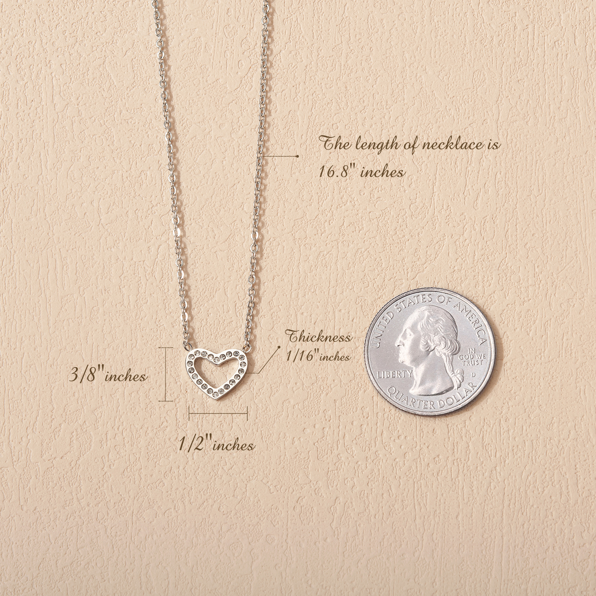 Anavia Happy 30st Birthday Gifts Stainless Steel Fashion Necklace Birthday Card Jewelry Gift for Her, Birthday Gift for Wife-[Silver Mini Crystal Heart, Bright Blue Gift Card]
