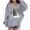 Gray, variant on Christmas Fleece Hoodie for Kids 3-15 Years Long Sleeve Jackets Pocket Hooded Overcoat Print Autumn Winter Casual Coat