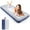 Blue, variant on QDH Camping Air Mattress Inflatable Air Bed Flocked Surface Travel Bed Sleeping Pad Air Bed for Outdoor Camping Tent Guest Travelling