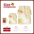 thumbnail image 4 of ZICANCN Christmas Gift Bags, Watercolor Autumn Blot Leaves Reusable Fabric Drawstring Storage Bags with Drawstring, Small Size, 4 of 7