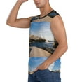 thumbnail image 3 of Picia Lighthouse mens Cotton Tank Undershirts , Moisture-wicking Ribbed Tanks, Lightweight Cotton Tank Undershirts-Small, 3 of 8