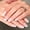 No tools, variant on Spring and Summer French Almond Press-On Nails, Blue & White Floral Design, Elegant, Sweet and Glossy False Nails, 24-Piece Exquisite Nail Art
