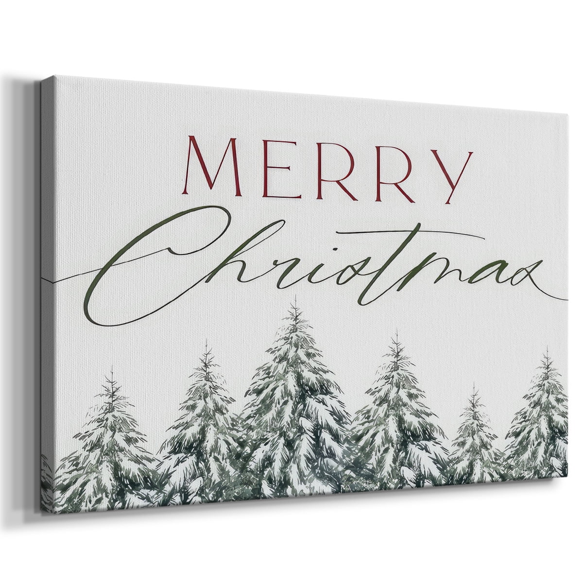 Merry Christmas Trees- Gallery Wrapped Canvas
