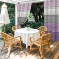 thumbnail image 4 of Outdoor Curtains for Patio Waterproof, Purple Grey Wood Grain Outdoor Privacy Panels Grommet, Ombre Rustic Retro Wooden Plank Blackout Outside Curtains for Porch/Cabana 54"x84", 1 Panel, 4 of 8