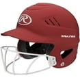 thumbnail image 5 of Rawlings Coolflo Highlighter Batting Helmet | Matte Scarlet | Adult, 5 of 5