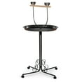 thumbnail image 2 of Prevue Pet Products Round Rolling Steel Bird Cage Portable Play Stand in Black with Perch, 2 of 10