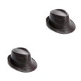 thumbnail image 2 of Qarigey Gorras clásicas de cuero para hombres Diseños elegantes para cualquier evento Agregue encanto a sus trajes Sombrero para hombres marrón 2Conjunto, 2 of 6