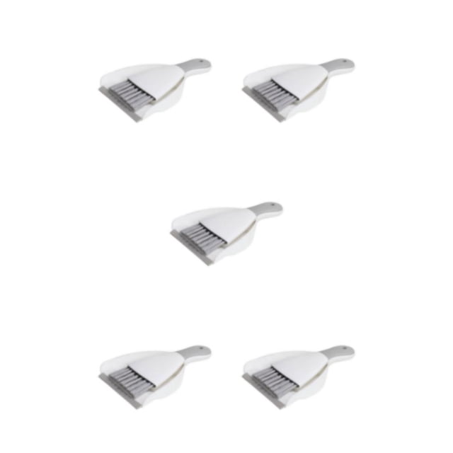 Wosthever Juego de escoba y recogedor pequeños que ahorran espacio para espacios reducidos Cepillo y recogedor asequibles Elegante gris blanco Type2 NO2