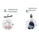 thumbnail image 4 of Tendedero De Ropa De Plástico Plegable Portátil, Perchas De Secado Con Diseño Antideslizante Para Viajes En Casa Y Camping 8 Paquetes De Perchas matsuzay HA036723-00, 4 of 6