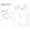 thumbnail image 2 of Kingston Brass CCK477 Vintage Double Offset Supply Line with Wall Bracket Combo, Brushed Brass, 2 of 4