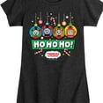 thumbnail image 3 of Thomas & Friends - Group Ornaments Ho Ho Ho - Youth and Toddler Girls Fitted Short Sleeve Graphic T-Shirt, 3 of 5