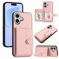 thumbnail image 1 of For iPhone 17 Case RFID Blocking Card Holder Kickstand TPU + PU Leather Phone Back Cover -, 1 of 5