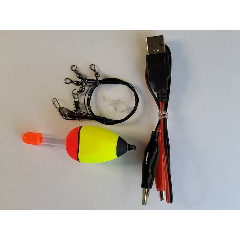 Cheap Robotic Fishing Lure Electric Wobbler 4-Segment Auto Swimbait USB LED  Light