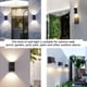 thumbnail image 2 of Bewildely Luz de pared para exteriores, lámpara de noche impermeable, equipo de iluminación para pasillo, balcón, paisajismo, jardín, Patio, Iluminación y accesorios Doble K 12W Tipo 2 Bewildely HA066672-04, 2 of 6