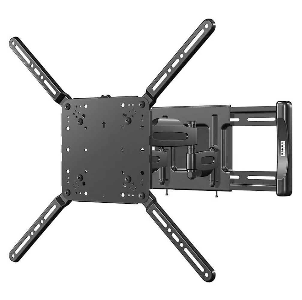 Restored SANUS Decora Full-Motion Wall Mount for TVs 40"- 86", Up to 100 lbs, Tiltable, DLF118-B1 Black (Refurbished)