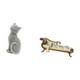 thumbnail image 5 of Estatua de gato, figura de escritorio, sofá en miniatura, banco de madera, decoración de casa de muñecas con material de resina, adecuada para escrito, 5 of 8