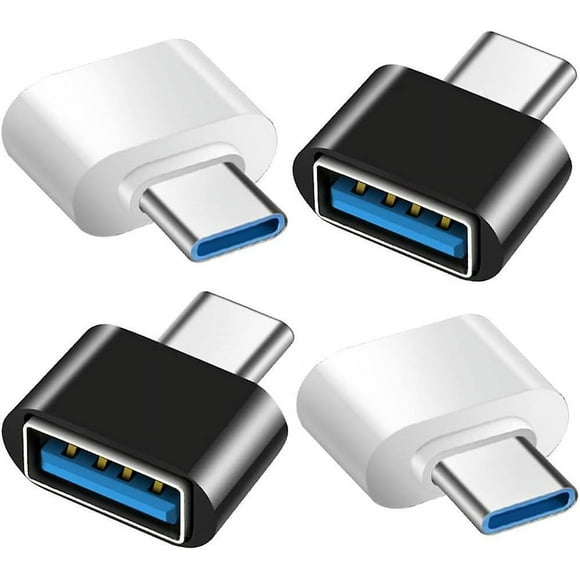 Usb C To Usb Adapter (4 Pack), Usb C To Usb 3.0 Otg Adapter, Usb Female To Usb-c Male Compatible With Macbook Pro, Samsung Galaxy, Type-c Phones And M