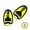 Yellow-S, variant on 1Pair Swimming Training Hands Flippers Swim paddles, Training Freestyle Swimming Frog Paddles With Adjustable Silicone Straps