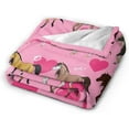thumbnail image 5 of Horse Blanket Colorful Farm Horse Flannel Plush Throw Blanket Cozy Fluffy Horse Animal Fleece Bedding Stuff Decor Blanket Gifts for Lover Teens Girls Boys Kids Adults Women Bed Travel 50"x60", 5 of 6