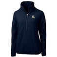 thumbnail image 2 of Women's Cutter & Buck Navy Frisco RoughRiders Cascade Eco Sherpa Fleece Half-Zip Jacket, 2 of 3