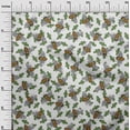thumbnail image 3 of oneOone Silk Tabby Forest Green Fabric Honey Bees Craft Projects Decor Fabric Printed By The Yard 42 Inch Wide, 3 of 4