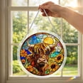 thumbnail image 4 of 83 Pieces Sun Catcher Stained Glass Acrylic Puzzle Decoration - Highland Cow Design Acrylic Puzzles Suncatcher Window Hanging for for Women Men, DIY Suncatcher Kits for Adults, 4 of 8
