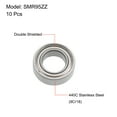 thumbnail image 2 of SMR95ZZ Deep Groove Ball Bearings 5x9x3mm Double Shielded Stainless Steel 10 Pcs, 2 of 4