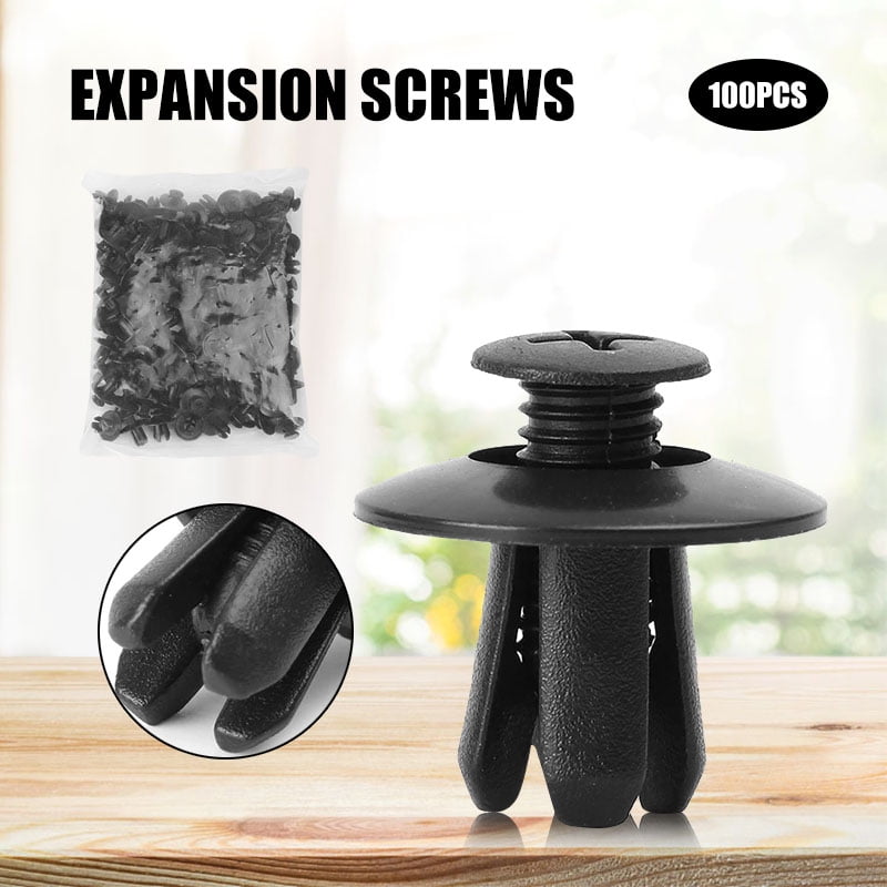 Universal Car Fender Fastener Clips 100pcs 8mm Car Front Fender Skirt