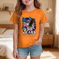 thumbnail image 2 of WUANDIXFA 250th Anniversary Shirt for Kids Vintage American Flag Independence Day 250 Anniversary Shirt Unisex (Orange, 7-8 Years), 2 of 5