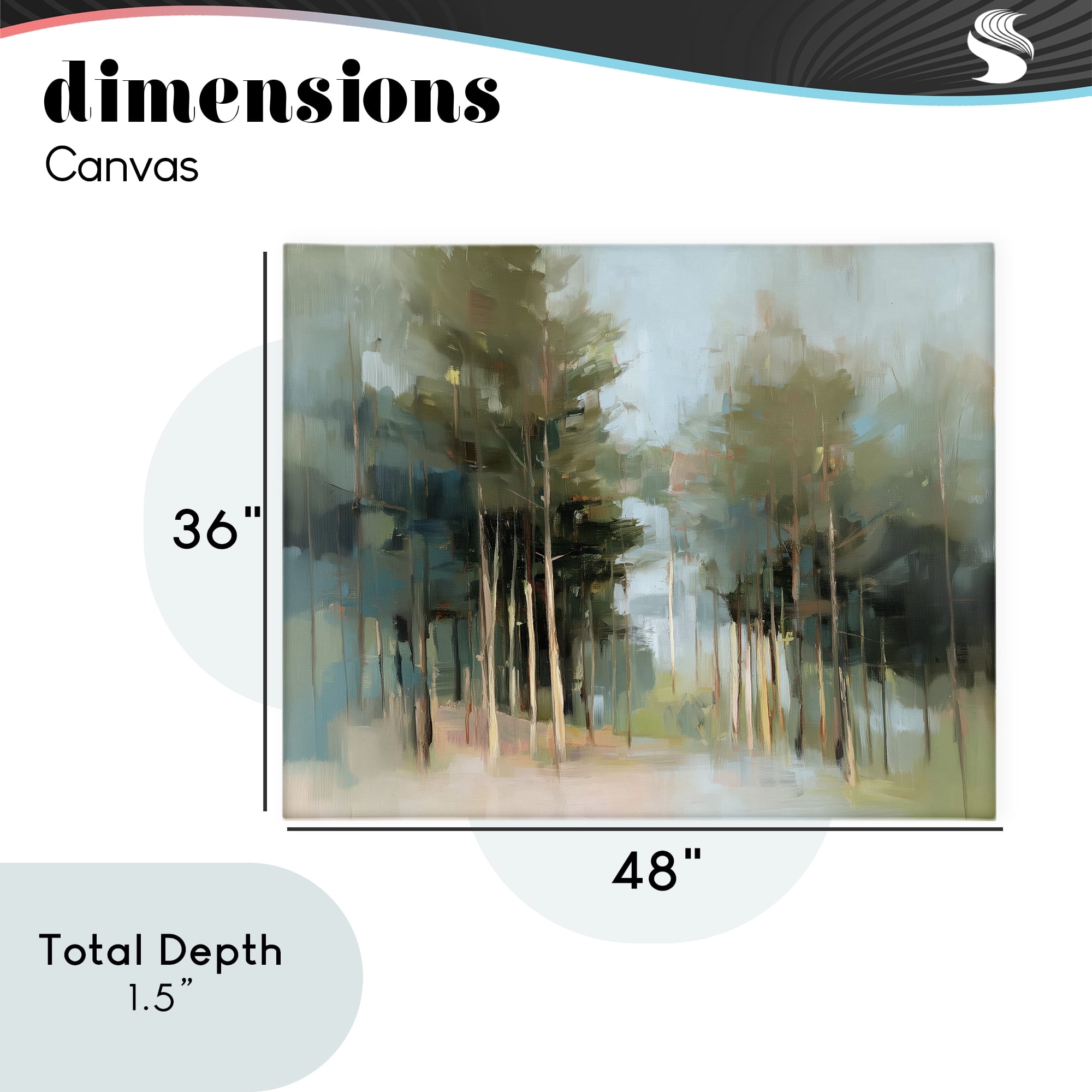 Stupell Industries The Grove Impressionist Forest Canvas Wall Art, design by Kim Curinga