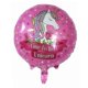thumbnail image 1 of Globo redondo de unicornio de 18 pulgadas, decoración de papel de aluminio de animales de dibujos animados, fiesta de cumpleaños para niños, globo de escenario de boda, 1 of 4