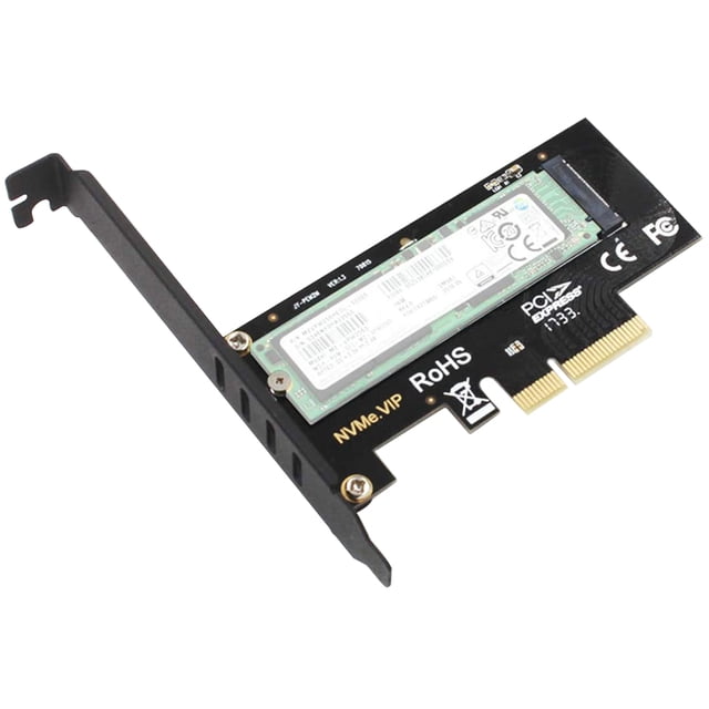 Seitruly M.2 NVMe SSD Card M Key to PCIE 3.0 X4 Adaptador SSD externo Soporte 230-2280 Tamaño M.2 VELOCIDAD COMPLETA Electrónica miscelánea