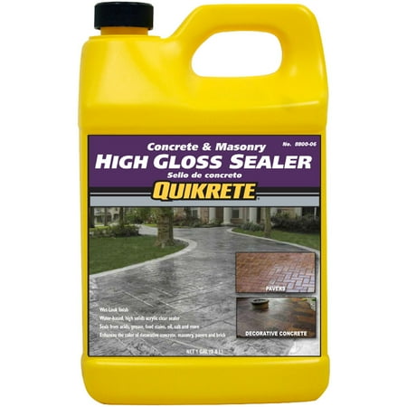 High Gloss Sealer - Quikrete High Gloss Sealer wet look gal