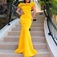 thumbnail image 2 of AURA Womens Plus Size Off Shoulder Fishtail Maxi Dress Elegant Evening Bodycon Long Dress High Waist Formal Dress Bigsize, 2 of 5
