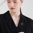 thumbnail image 3 of Rhinestone Rose Flower Brooch for Women Fashion Crystal Blossom Flower Brooches Lapel Pins Elegant Dress Accessories Jewelry Boutonniere Corsage for Hat Suit Valentine Mother Jewelry Wedding, 3 of 10