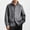 Gray, variant on Xdegoge Mens Cardigans Button Down Stand Collar Thick Chunky Cable Knit Sweaters with Pockets Winter Warm Relaxed Fit Knitted Vintage Fall Coat M-4Xl