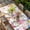 LightPink, variant on Watercolor Floral Gnomes Table Cloths for 6 Foot Rectangle Tables, Spring Flowers Butterflies Grid Patio Waterproof Elastic Fitted Tablecloths, Washable Rectangular Table Cover for Camping