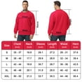 thumbnail image 5 of Pepypepy Men’s Pullover Sweatshirt – 100% Cotton Double-Knit Crewneck, Solid Long Sleeve Top，Sizes: S-XXL, 5 of 6