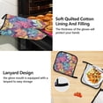 thumbnail image 4 of Cartoon Unicorns and Horses 5 Pcs Kitchen Set Heat Resistant Oven Mitts and Non-Slip Pot Holders with Adjustable Cooking Apron, 4 of 6