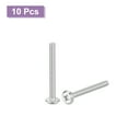 thumbnail image 3 of Uxcell M3x30mm Vis de Tête de Phillips Tête Ronde Plate, Lot de 10 Vis de Machine d'Entraînement en Acier Inoxydable 304, 3 of 7